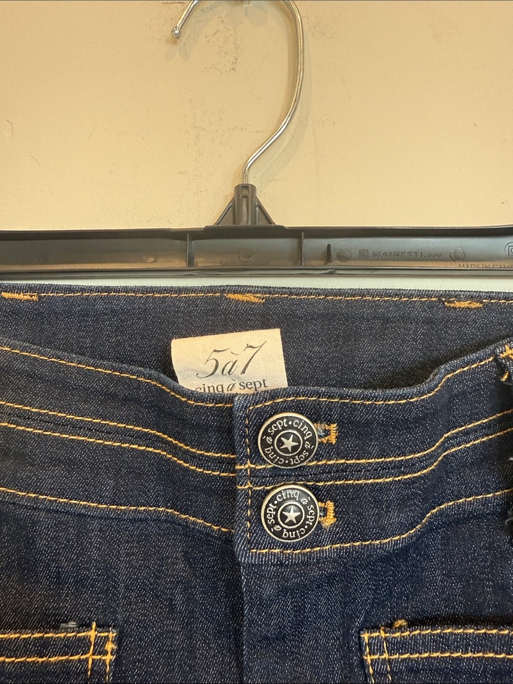 Cinq à Sept Dorothea Jeans in Indigo Denim Straight Cropped Jeans sz 6 - Picture 4 of 9